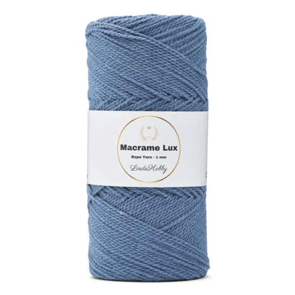 LindeHobby Macrame Lux, Knyttegarn, 1 mm